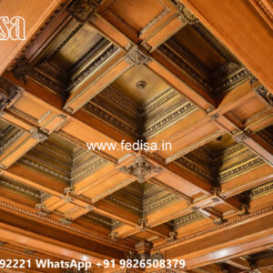 Wooden Classic Ceiling Design Pop Design Tv Wall No-10866