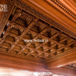 Wooden Classic Ceiling Design Pop Lcd Design No-10867