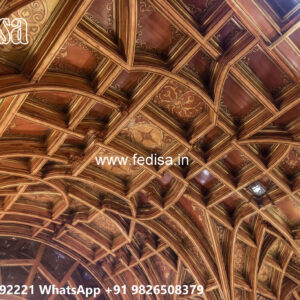 Wooden Classic Ceiling Design Master Bedroom Pop Ceiling Design No-10868