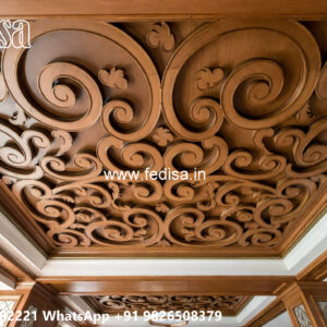 Wooden Classic Ceiling Design Pop Hall Ceiling No-10875