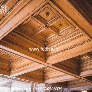 Wooden Classic Ceiling Design New Pop Ceiling Design 2026 No-10880