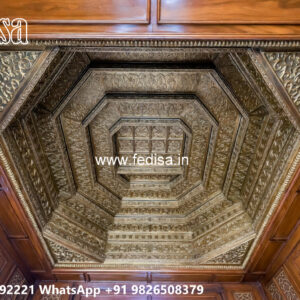 Wooden Classic Ceiling Design Wall Putty Design For Roof No-10884