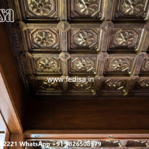 Wooden Classic Ceiling Design Pop Design Frame No-10889
