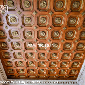 Wooden Classic Ceiling Design Wall Putty Ceiling Design No-10904
