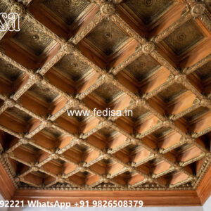 Wooden Classic Ceiling Design Cornice Pop Design No-10906
