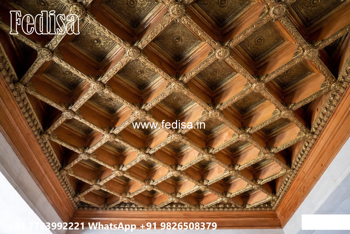 Wooden Classic Ceiling Design Cornice Pop Design No-10906
