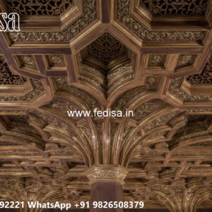 Wooden Classic Ceiling Design Beam Pop Design No-10916