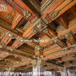 Wooden Classic Ceiling Design Pop Ceiling Corner Design No-10917