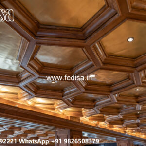 Wooden Classic Ceiling Design Pop Design In Porch No-10932