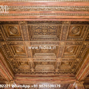 Wooden Classic Ceiling Design Pop Design With Price No-10939