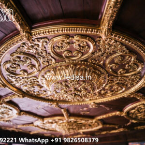 Wooden Classic Ceiling Design Pop Design For Roof Color No-10950