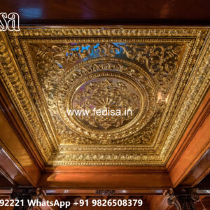 Wooden Classic Ceiling Design Pop Home Design Hall No-10951