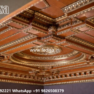 Wooden Classic Ceiling Design Pop Phool Ki Design No-10958
