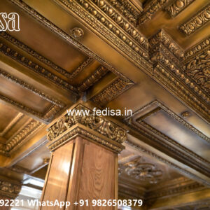 Wooden Classic Ceiling Design Heart Shape Pop Design For Bedroom No-10963