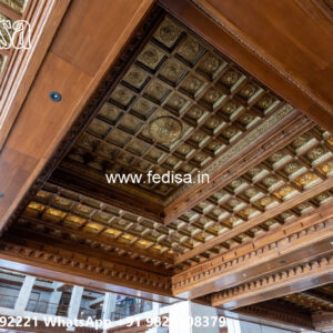 Wooden Classic Ceiling Design Roof Pop Design Latest No-10965