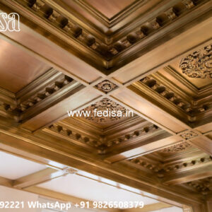 Wooden Classic Ceiling Design Arch Design Pop No-10971