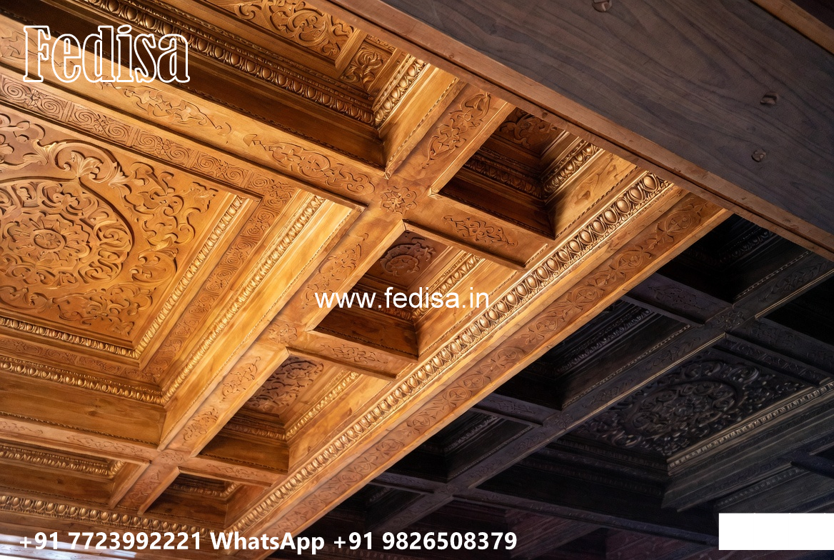 Wooden Classic Ceiling Design Best Pop Design For Living Room No-10977