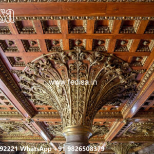 Wooden Classic Ceiling Design Royal False Ceiling Design For Bedroom No-10980