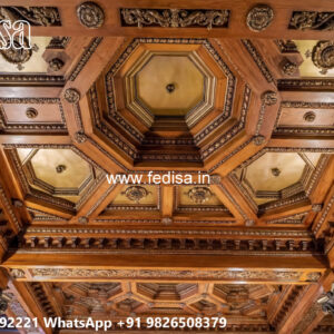 Wooden Classic Ceiling Design Modern Simple Pop Design Hall No-10986
