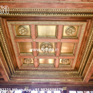 Wooden Classic Ceiling Design Best Pop Design For Bedroom 2026 No-10999