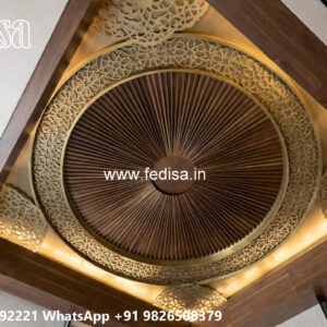 Wooden Classic Ceiling Design Four Ceiling Design Hall No-11015