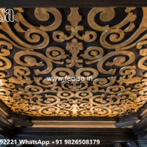 Wooden Classic Ceiling Design Kitchen Pop Design Minus Plus No-11027