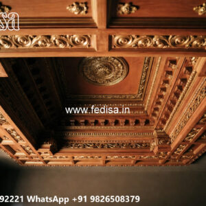 Wooden Classic Ceiling Design Low Cost False Ceiling Design No-11051