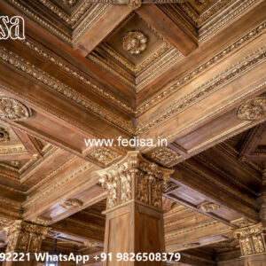 Wooden Classic Ceiling Design Pop 2026 Design No-11060