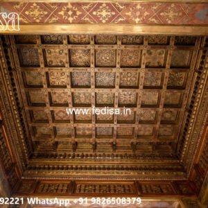 Wooden Classic Ceiling Design Pop Bharti Design No-11065
