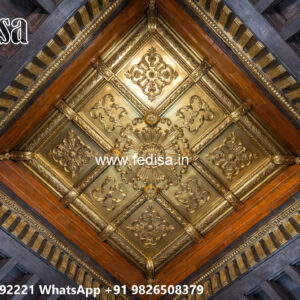 Wooden Classic Ceiling Design Roof Ceiling Pop Design No-11072