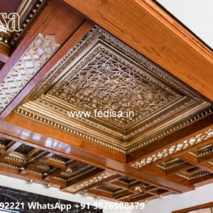 Wooden Classic Ceiling Design Best Down Ceiling Design No-11080