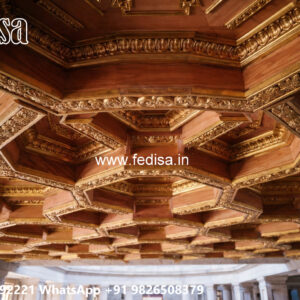 Wooden Classic Ceiling Design Gypsum False Ceiling Design 2026 No-11082