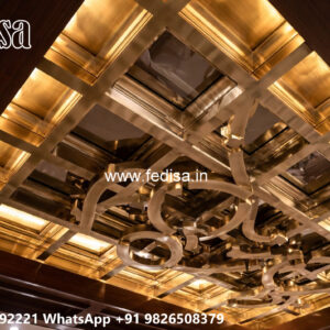 Wooden Classic Ceiling Design Plus Minus Pop Design Latest No-11084