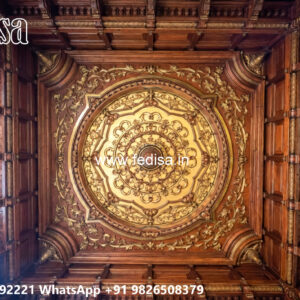 Wooden Classic Ceiling Design Makan Pop Design No-11090