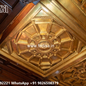 Wooden Classic Ceiling Design Phool Patti Pop Design No-11093
