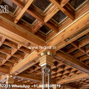Wooden Classic Ceiling Design Pop Flower Design For Fan No-11094