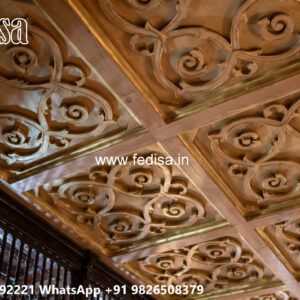 Wooden Classic Ceiling Design Plus Minus Pop Latest Design No-11101