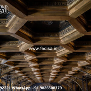 Wooden Classic Ceiling Design Pop False Ceiling Design For Drawing Room No-11106