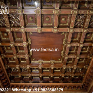 Wooden Classic Ceiling Design Pop Design Hd No-11109