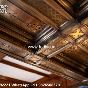 Wooden Classic Ceiling Design Bathroom Ceiling Pop Design No-11115