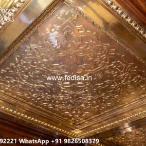 Wooden Classic Ceiling Design Half Ceiling Pop Design No-11134