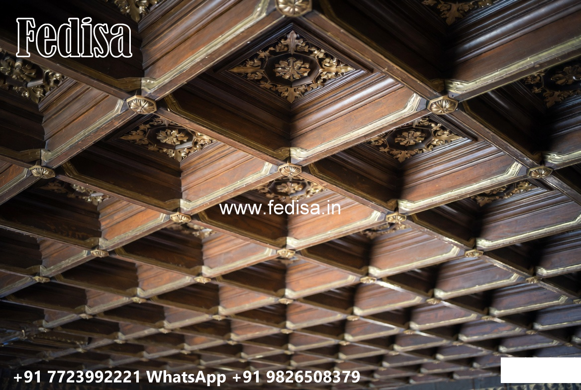 Wooden Classic Ceiling Design Ceiling For Hall Design No-11136