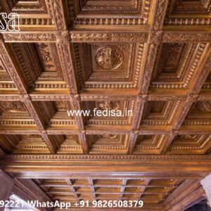 Wooden Classic Ceiling Design Plus Minus Pop New Design No-11143