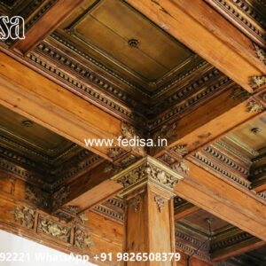 Wooden Classic Ceiling Design Pop Best Design For Room No-11144