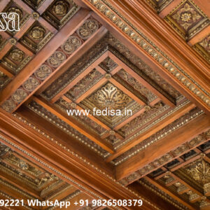 Wooden Classic Ceiling Design Pop Design New 2026 No-11146