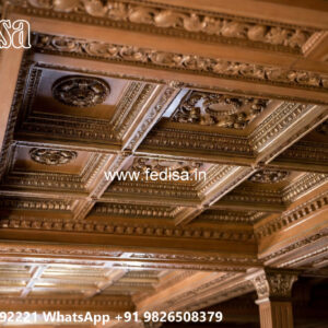 Wooden Classic Ceiling Design Beautiful Pop Ceiling Design No-11148