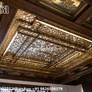 Wooden Classic Ceiling Design Plaster Of Paris Ceiling Cost No-11151