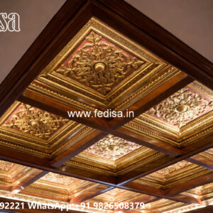 Wooden Classic Ceiling Design Om Pop Design No-11164