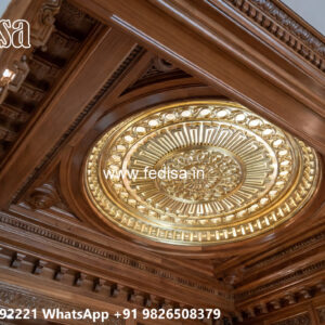 Wooden Classic Ceiling Design Royal Pop Design For Hall No-11192