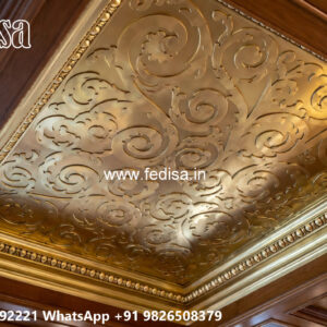 Wooden Classic Ceiling Design House Hall Pop Design No-11205